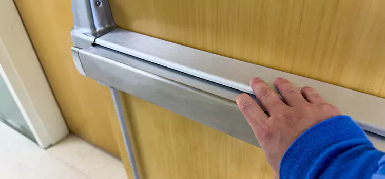 Installing a Push Bar on a Door Skokie